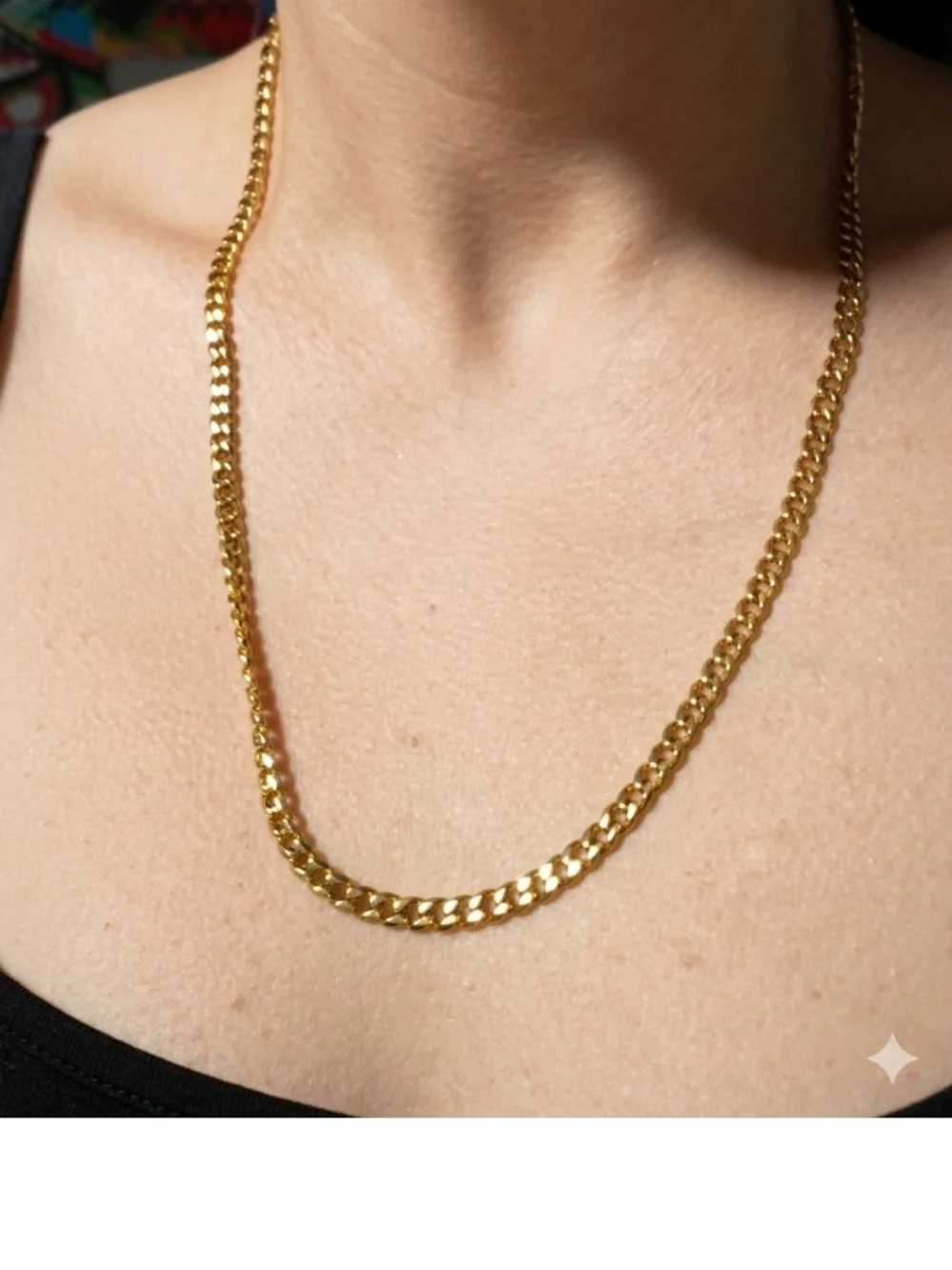 Gold Tone Cuban Link Bracelet for Men Or Women